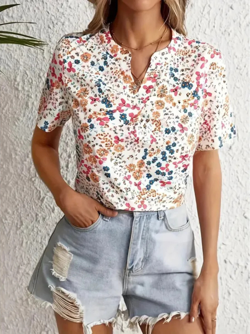 SYLVIE | FLORAL BUTTON-UP BLOUSE