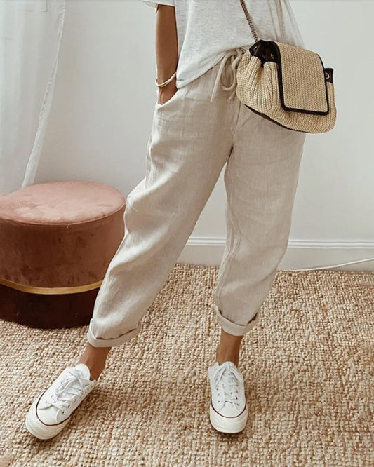 MIRA | ANTI-SWEAT LUXE LINEN PANTS