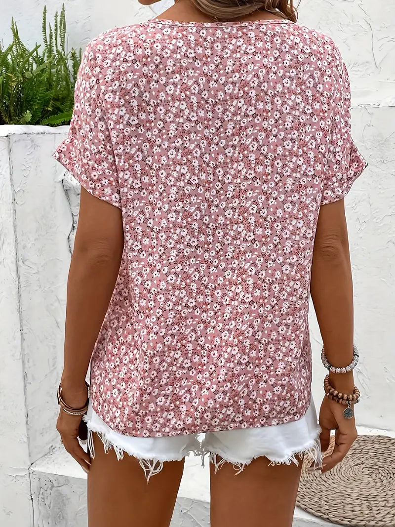 SYLVIE | FLORAL BUTTON-UP BLOUSE