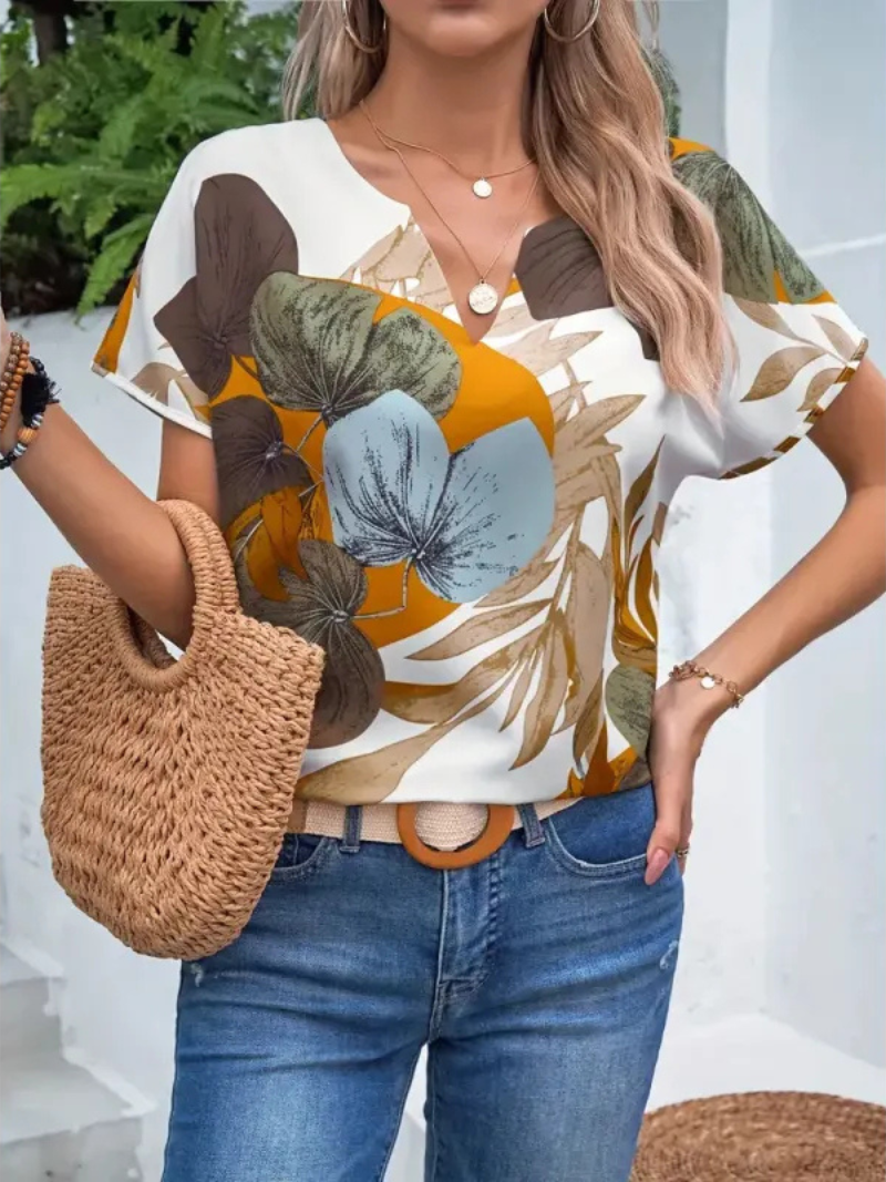 SYLVIE | FLORAL BUTTON-UP BLOUSE