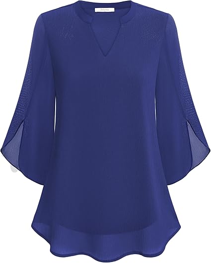 BEVERLEY | DOUBLE LAYERS CHIFFON BLOUSE