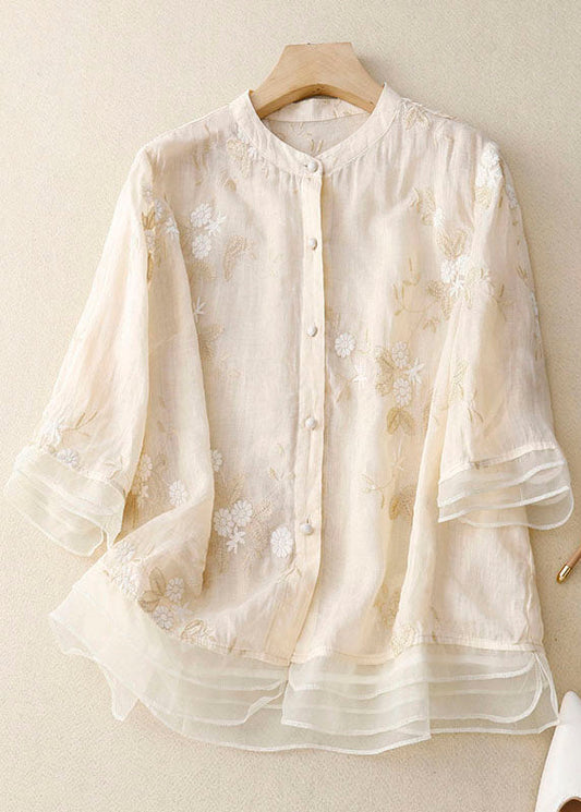 SENNA | EMBROIDED LINEN SHIRT