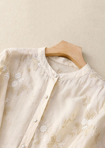 SENNA | EMBROIDED LINEN SHIRT