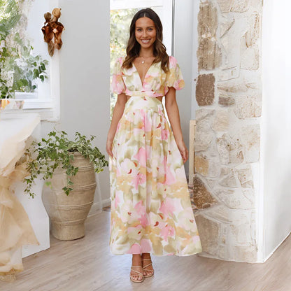 FIONA | FLORAL CUT-OUT MIDI DRESS