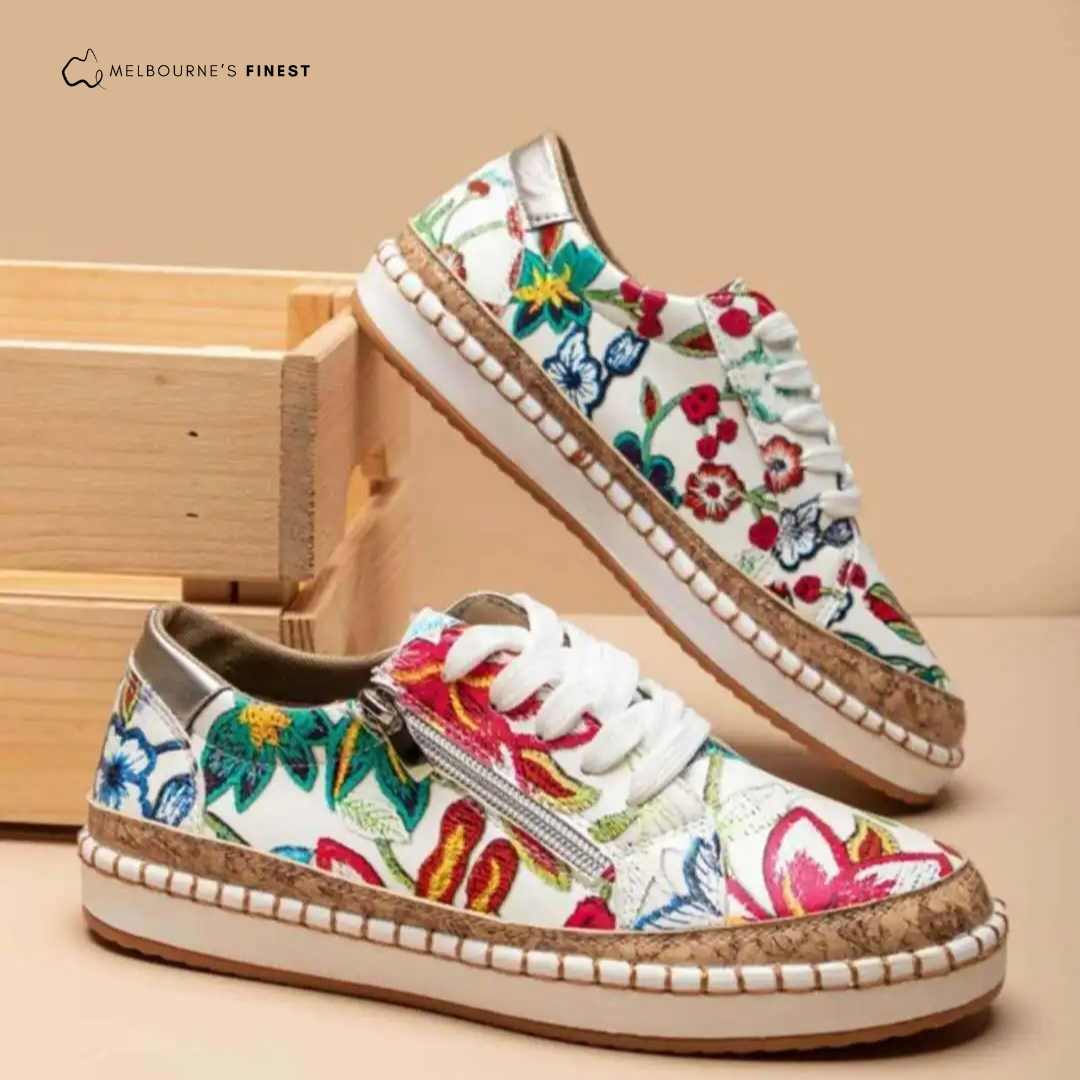 VERITY | ORTHOPEDIC FLORAL SHOES