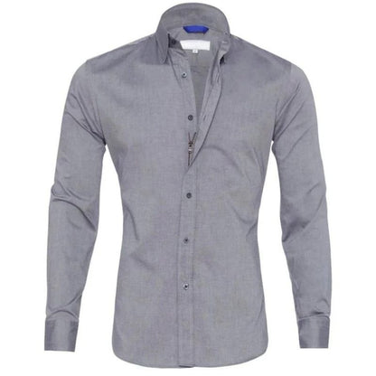 CHRISTOPHER | CREASE-RESISTANT ZIP-UP SHIRT