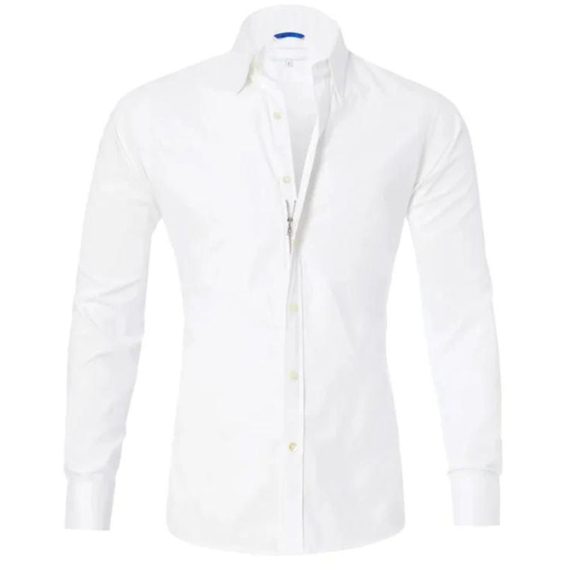 CHRISTOPHER | CREASE-RESISTANT ZIP-UP SHIRT