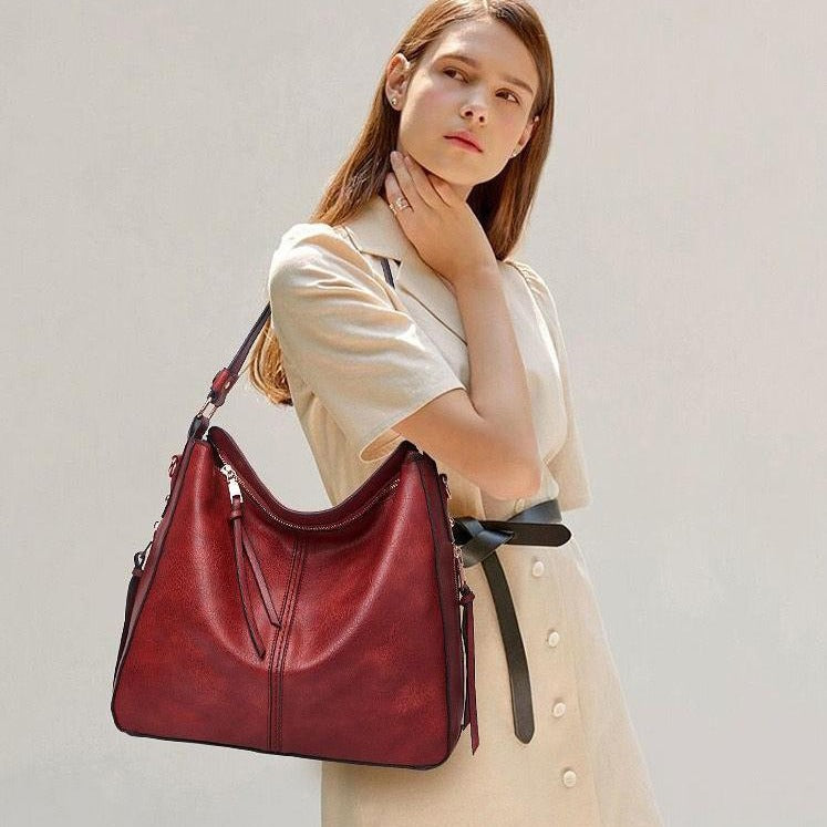 YARA | LARGE CAPACITY ELEGANT LEATHER TOTE BAG