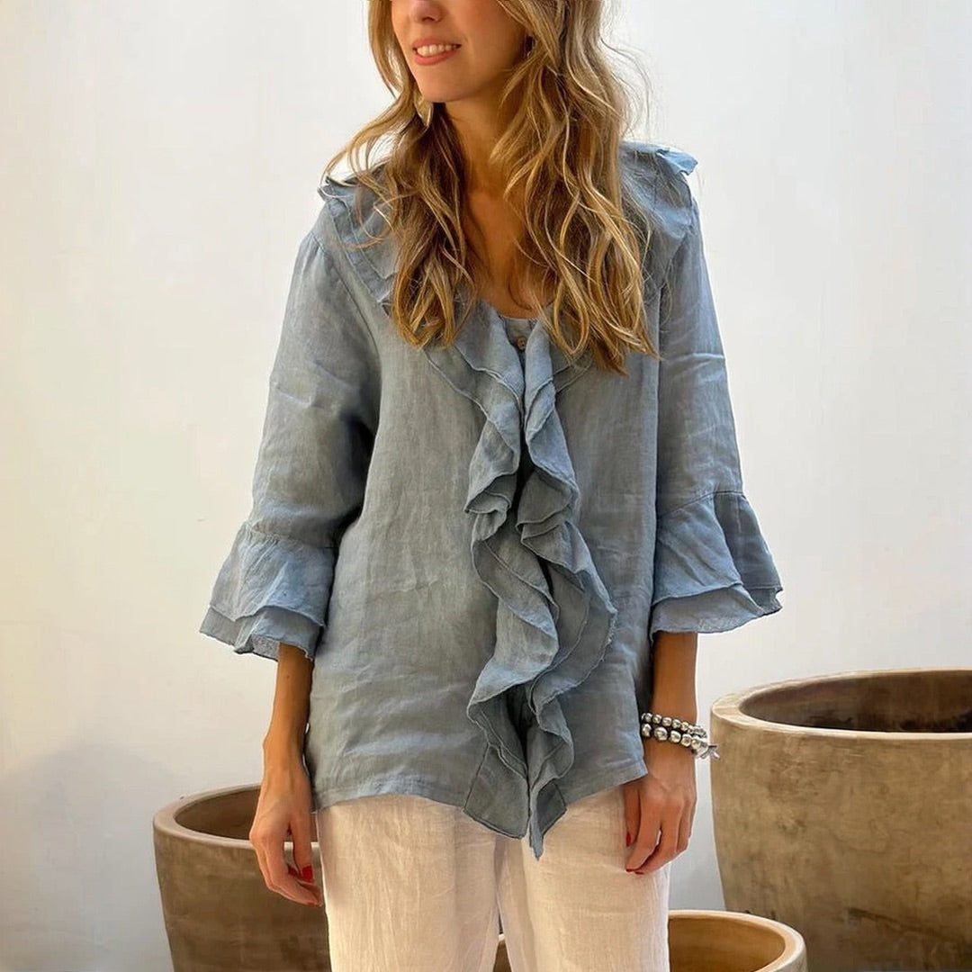 EMERY |  STYLISH RUFFLED BLOUSE