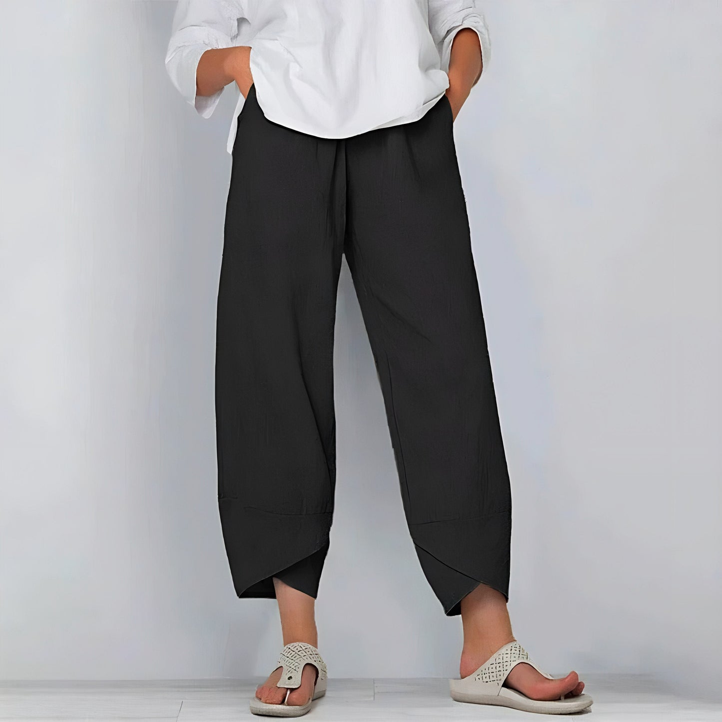 BRIDGET | CHIC COTTON-LINEN TROUSERS