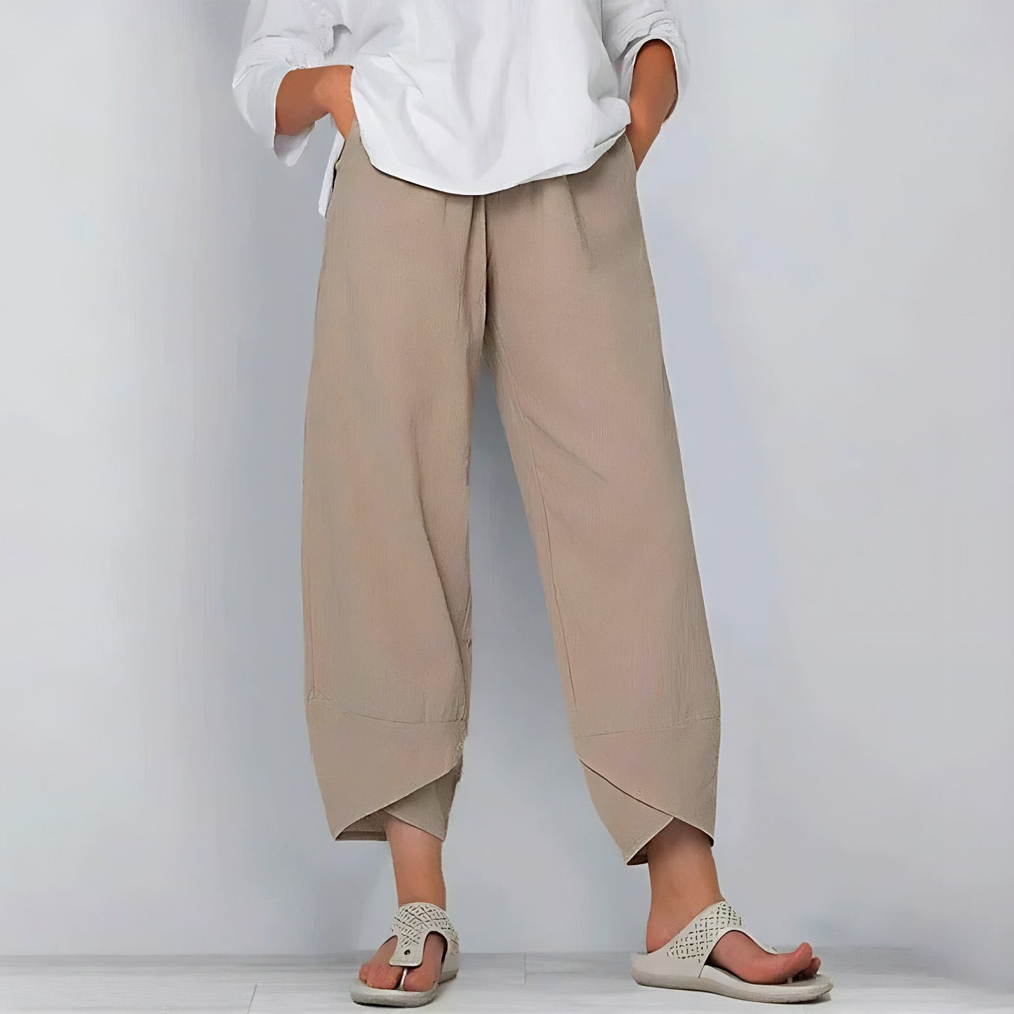 BRIDGET | CHIC COTTON-LINEN TROUSERS