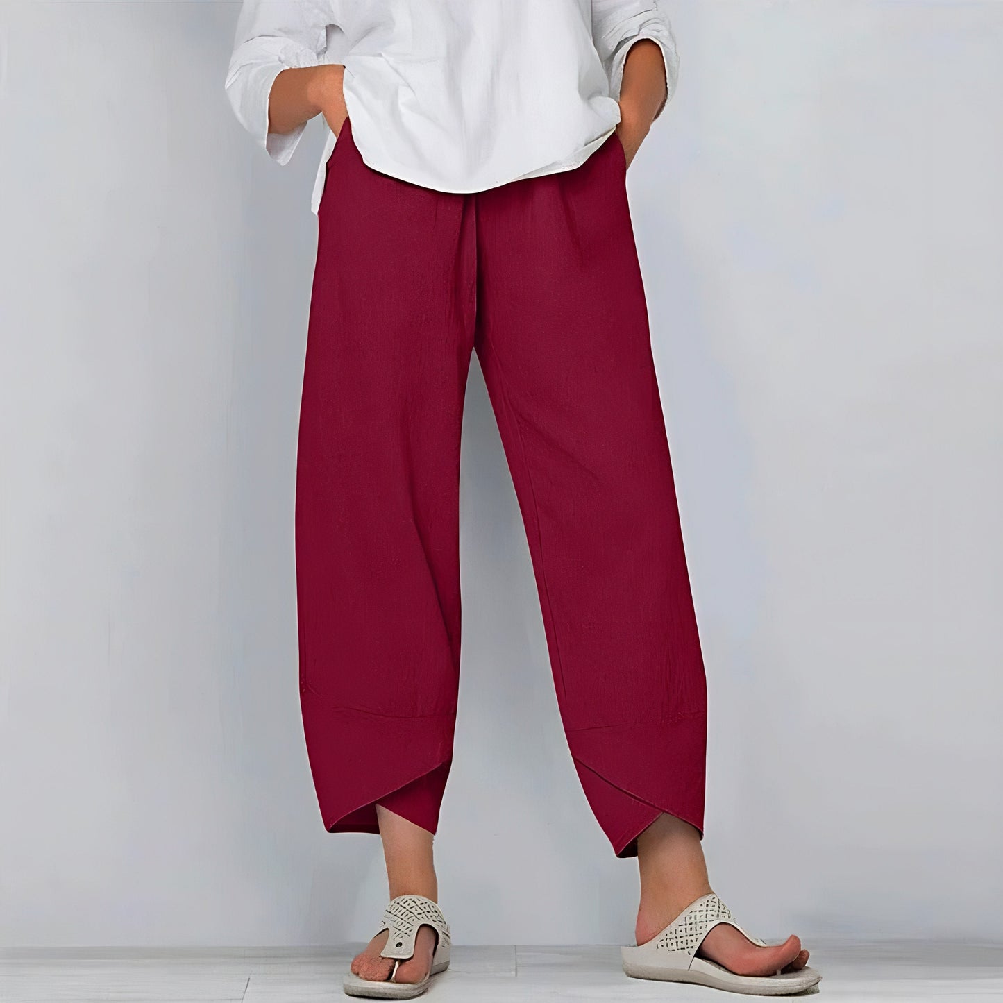 BRIDGET | CHIC COTTON-LINEN TROUSERS