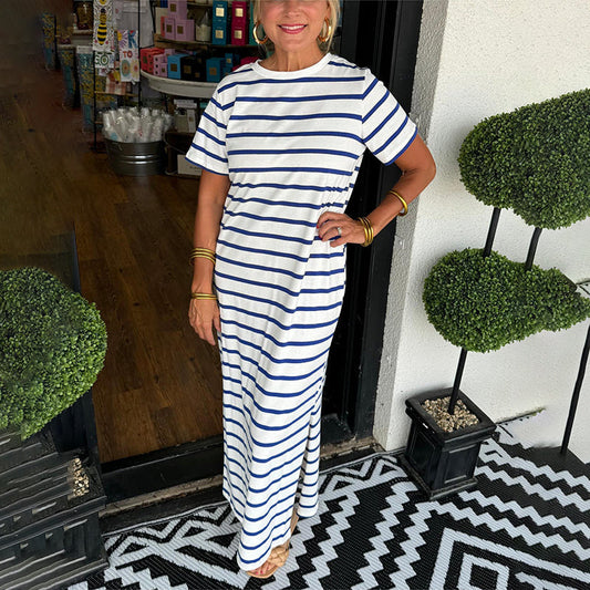 SUSE | STRIPED MAXI DRESS