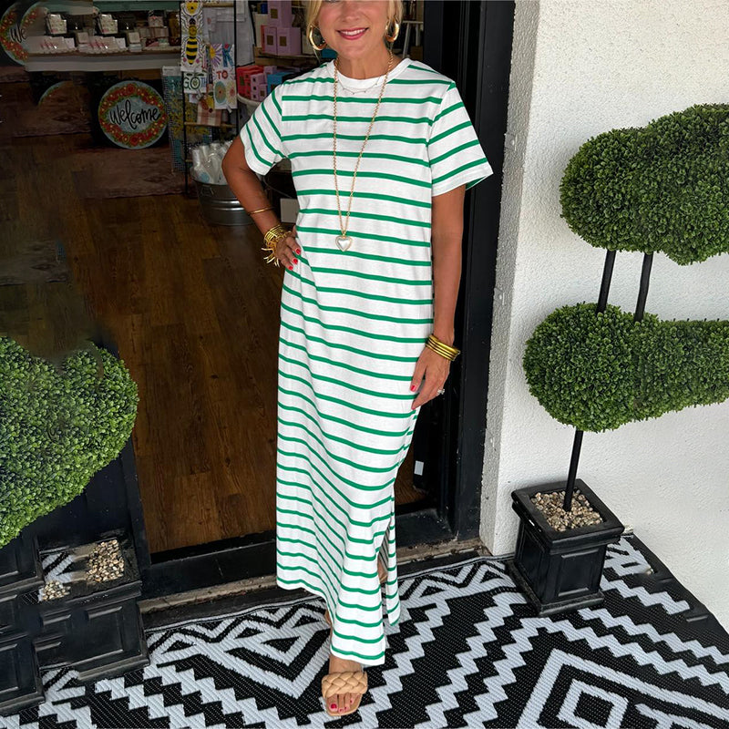 SUSE | STRIPED MAXI DRESS