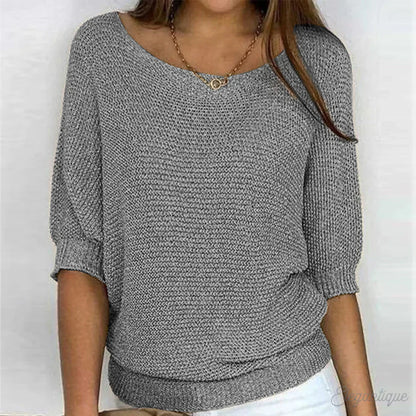 ALYSSA | RELAXED KNIT TOP