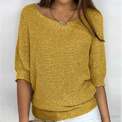 ALYSSA | RELAXED KNIT TOP