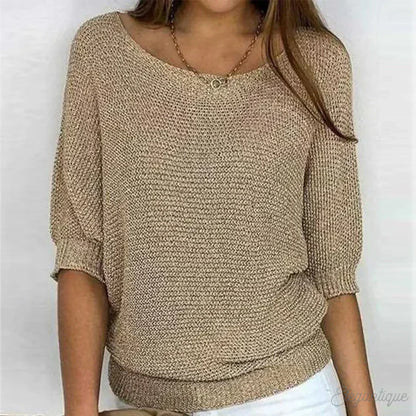 ALYSSA | RELAXED KNIT TOP